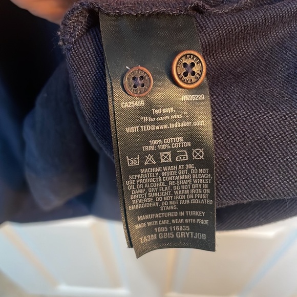 Ted Baker Plain Polo Shirt - Picture 7 of 7